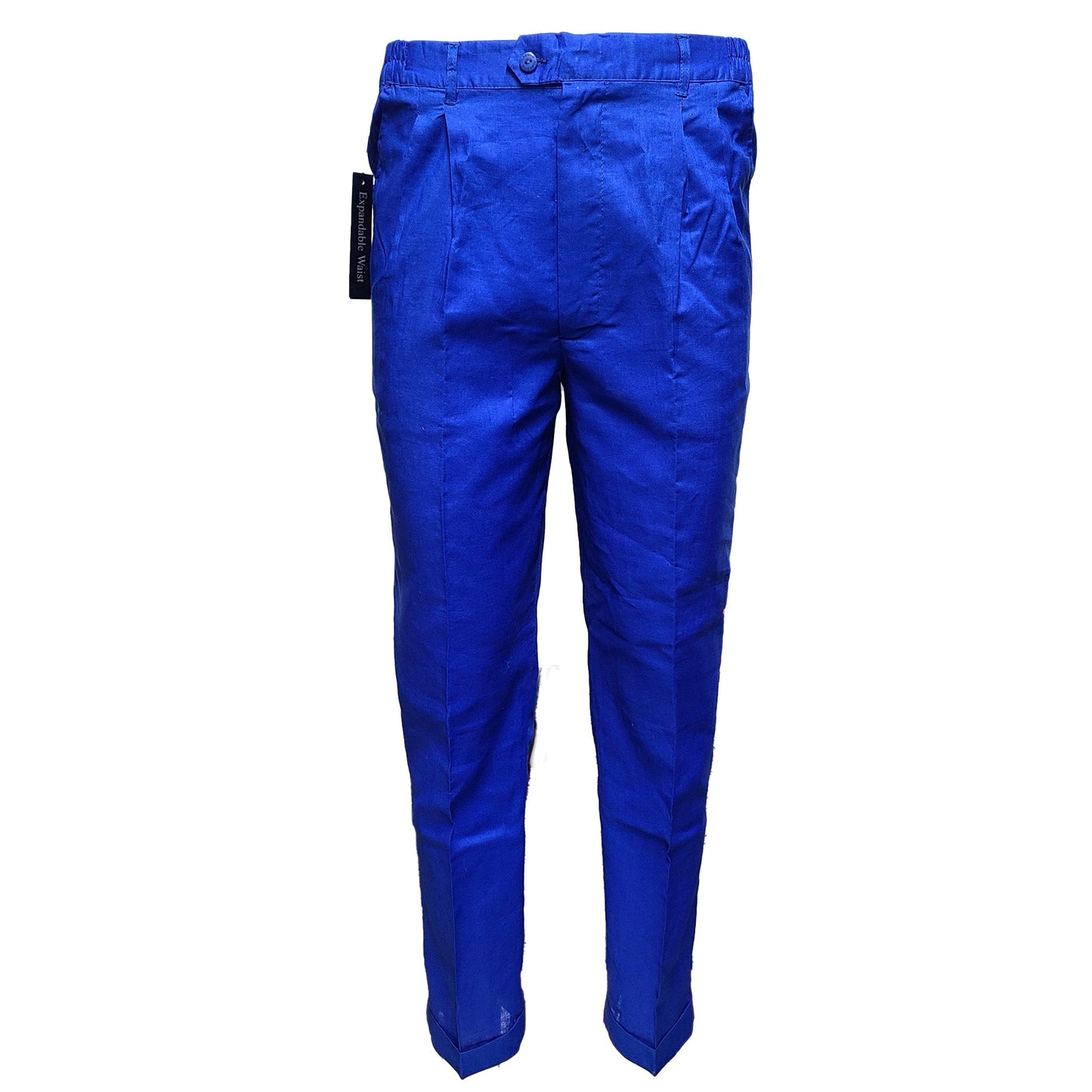 Mens Royal Blue Linen Shirt and Pants Casual Outfit Set