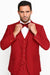 Extra Slim Fit Suit Mens Slim Fit Suit - Fitted Suit - Skinny Suit Ruby Red Tapered Fitted European Cut Suit