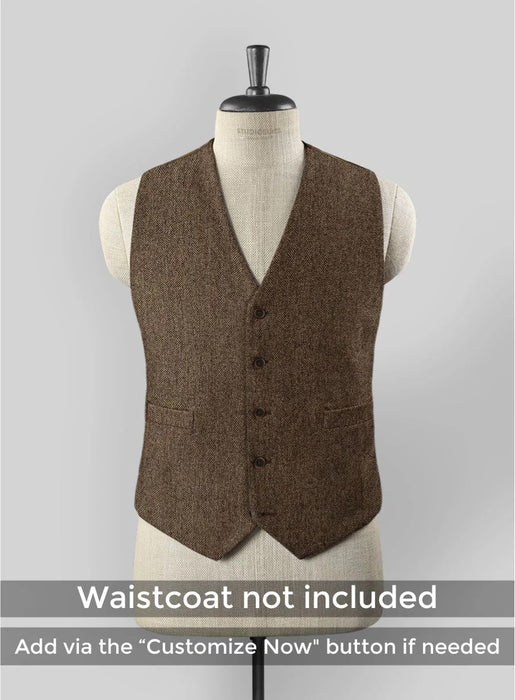 Brand New Quality 1920's English Style Peaky Blinders Style Vested Peaky Blinder Suit - Peaky Blinders Outfit + Overcoat + Hat (Peaky Blinder Custome)