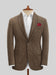Rust Wool Tweed Suit – Heritage Herringbone Design for Men