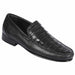 Men’s Executive Black Slip-On Shoes – Crocodile & Calfskin Leather