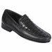 Men’s Black Genuine Crocodile and Calfskin Leather Slip-On Dress Shoes – Alligator Warehouse