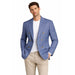 Men Regular-Fit Windowpane Blazer Jacket