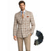 Men Regular-Fit Windowpane Blazer Jacket