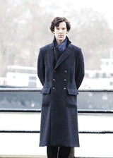 Men's Gray Wool Winter Coat – Classic Sherlock-Inspired Style