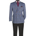 Men Regular-Fit Windowpane Blazer Jacket