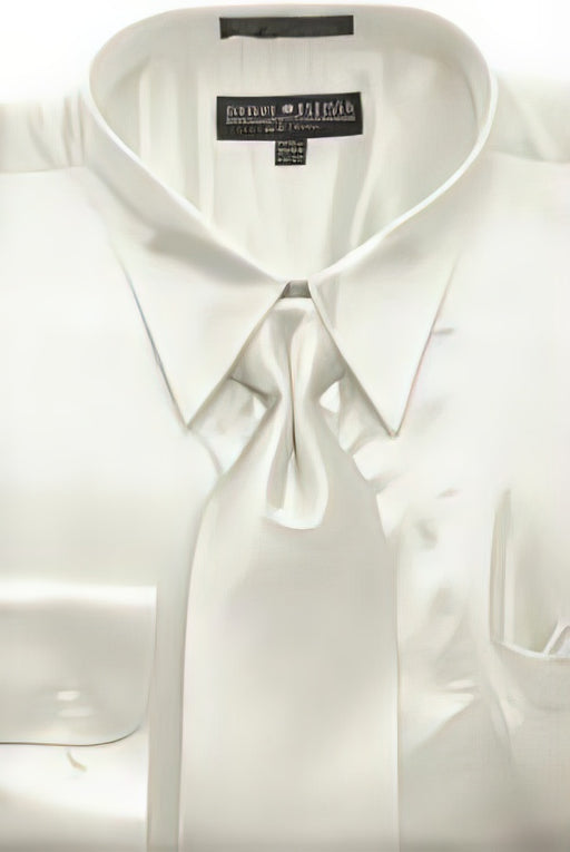 Fashion Cheap Priced Sale Ivory Shiny Silky Satin Men'S Dress Cheap Priced Shirt Online Sale