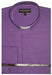 Men's mandarin collarless Preacher Round Style purple shirt ~ Poly&cotton fabric dress Men's Dress Shirt