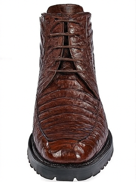 Los Altos Mens Brown Crocodile Chukka Boot ZA2060207 - Image 5