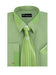 Olive Spread Collar  French Cuff + Tie + Handkerchief Set Men's Dress Shirt