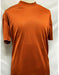 Short Sleeve  Rust Mock Neck Shirts For Mens
