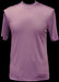 Men's Classy Mock Neck Shiny Pink Short Sleeve Stylish Shirt
