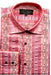 Men'S Fancy Shirts CORAL (100% Polyester) Flashy Shiny Satin Silky Touch Salmon ~ Melon ~ Peachish Pinkish Color
