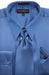 Fashion Cheap Priced Sale Royal Blue Shiny Silky Satin Men'S Dress Cheap Priced Shirt Online Sale
