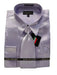 Fashion Cheap Priced Sale Men'S New Royal Satin Dress Shirt Combinations Set Tie Combo Shirts Men'S Dress Shirt