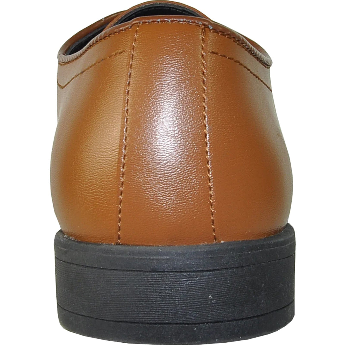 Bravo Mens Classic Plain Toe Oxford Dress Shoe in Light Brown