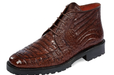 Los Altos Mens Brown Crocodile Chukka Boot ZA2060207