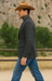 Saco vaquero - Western Sport Coat - Western Blazer- Men's Slim Fit 2 Button Sport Coat Blazer In Charcoal Grey Mini Window Pane