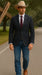 Saco vaquero - Western Sport Coat - Western Blazer- Mens Slim Fit Half Canvas Patch Pocket Summer Cotton Blazer In Charcoal Grey Mini Check