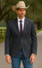 Saco vaquero - Western Sport Coat - Western Blazer- Mens Slim Fit Half Canvas Patch Pocket Summer Cotton Blazer In Charcoal Grey Mini Check