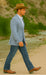 Saco vaquero - Western Sport Coat - Western Blazer- Men's Two Button Business Casual Double Windowpane  Navy Blue Sport Coat