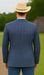 Saco vaquero - Western Sport Coat - Western Blazer- Men's Two Button Business Casual Double Windowpane Sport Coat In Light Blue