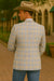 Saco vaquero - Western Sport Coat - Western Blazer- Men's Two Button Business Casual Glen Plaid Sports Coat In Tan & Blue
