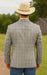 Saco vaquero - Western Sport Coat - Western Blazer- Men's Two Button Windowpane Plaid Grey Sport Coat
