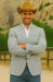 Saco vaquero - Western Sport Coat - Western Blazer- Men's Two Button Windowpane Plaid Sport Coat