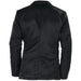 Black Denim Jacket - Western Cowboy Blazer Slim Fitted in Sheen Fabric