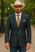 Saco vaquero - Western Sport Coat - Western Blazer- Mens Classic Fit Two Button Wool & Linen Sport Coat Blazer In Teal Blue Windowpane Plaid