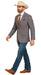 Saco vaquero - Western Sport Coat - Western Blazer- Mens Half Canvas Unconstructed Sport Coat Blazer In Grey Blue Windowpane Plaid