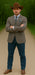 Saco vaquero - Western Sport Coat - Western Blazer - Mens Slim Fit Two Button Patch Pocket Cotton Blazer In Tan & Burgundy Windowpane Plaid