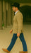 Saco vaquero - Western Sport Coat - Western Blazer- Men's Two Button Business Casual Double Windowpane Sport Coat In Camel & Teal