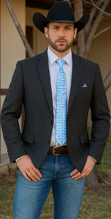 Saco vaquero - Western Sport Coat - Western Blazer- Mens Two Button Classic Fit 100% Wool Sport Coat Blazer In Dark Brown Windowpane Plaid