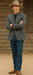 Saco vaquero - Western Sport Coat - Western Blazer - Mens Two Button Classic Fit Wool Sport Coat Blazer In Brown & Olive Gren Windowpane Plaid