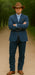 Saco vaquero - Western Sport Coat - Western Blazer - Mens Two Button Classic Fit Wool Sport Coat Blazer In Steel Blue Windowpane Plaid