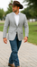 Saco vaquero - Western Sport Coat - Western Blazer - Men's Two Button Classic Houndstooth Plaid Sport Coat In Black/white