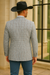 Saco vaquero - Western Sport Coat - Western Blazer- Men's Two Button Regular Fit Sport Coat In Blue & Tan Windowpane Plaid