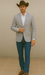 Saco vaquero - Western Sport Coat - Western Blazer- Men's Two Button Regular Fit Sport Coat In Grey & Bronze Windowpane Plaid