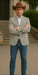 Saco vaquero - Western Sport Coat - Western Blazer - Men's Two Button Regular Fit Sport Coat In Light Green Glen Plaid