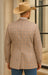 Saco vaquero - Western Sport Coat - Western Blazer- Men's Two Button Regular Fit Tan & Blue Double Windowpane Plaid Blazer