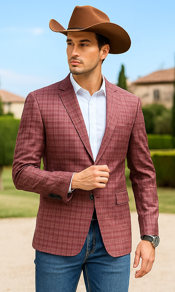 Mauve Color Suit for Men