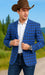 Saco vaquero - Western Sport Coat - Western Blazer - Men's Two Button Slim Fit Business Casual Sport Coat