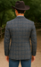 Saco vaquero - Western Sport Coat - Western Blazer - Men's Two Button Slim Fit Glen Plaid Charcoal Grey Sport Coat Blazer