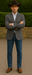 Saco vaquero - Western Sport Coat - Western Blazer - Men's Two Button Slim Fit Glen Plaid Charcoal Grey Sport Coat Blazer