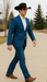 Saco vaquero - Western Sport Coat - Western Blazer - Men's Two Button Slim Fit Glen Plaid Sport Coat Blazer