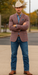 Saco vaquero - Western Sport Coat - Western Blazer - Mens Two Button  Sport Coat Blazer In Burgundy Red Windowpane Plaid