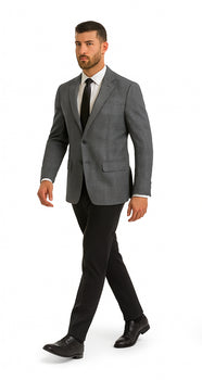 Saco vaquero - Western Sport Coat - Western Blazer - Men's Two Button Stacy Adams Glen Plaid Sport Coat Blazer