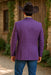 Saco vaquero - Western Sport Coat - Western Blazer  - Men's Two Button Windowpane Plaid Magenta  Sport Coat Blazer